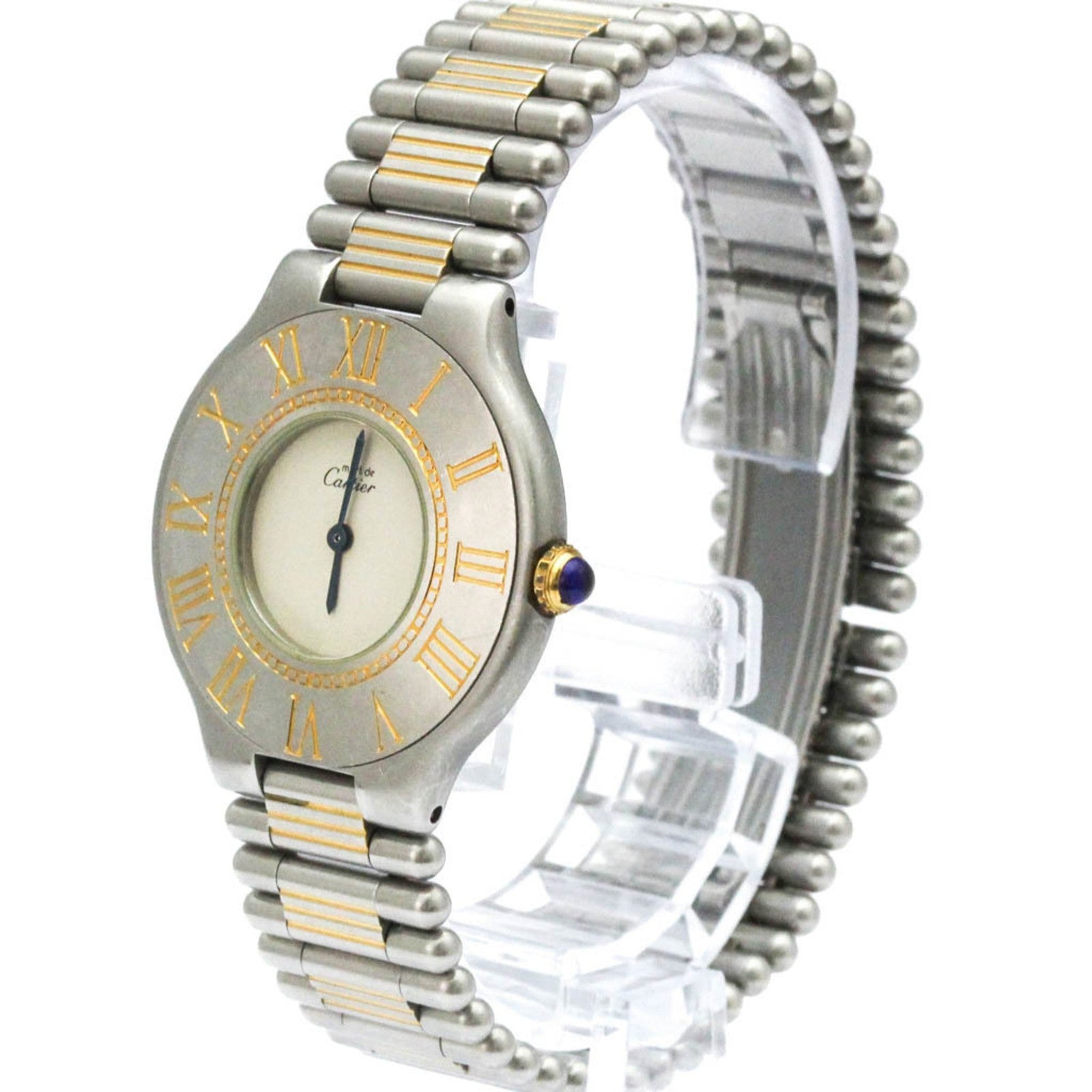 Cartier Must 21 Wristwatch - Silver, Gold Plated Steel