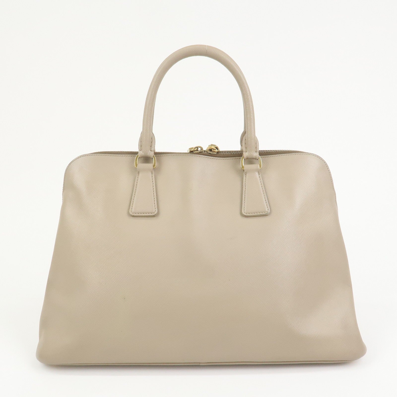 Prada Hand Bag - Greige, Saffiano Leather