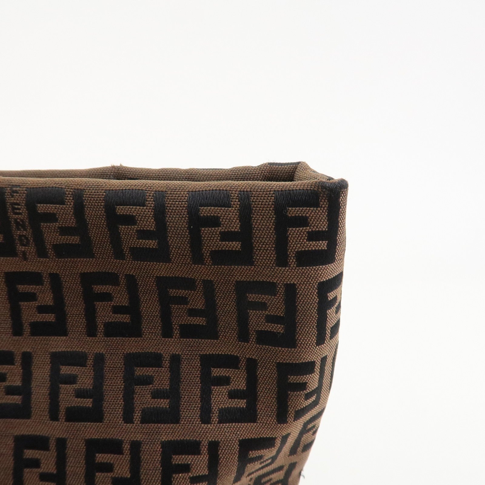 Fendi Zucchino Tote Bag - Brown, Canvas and Leather