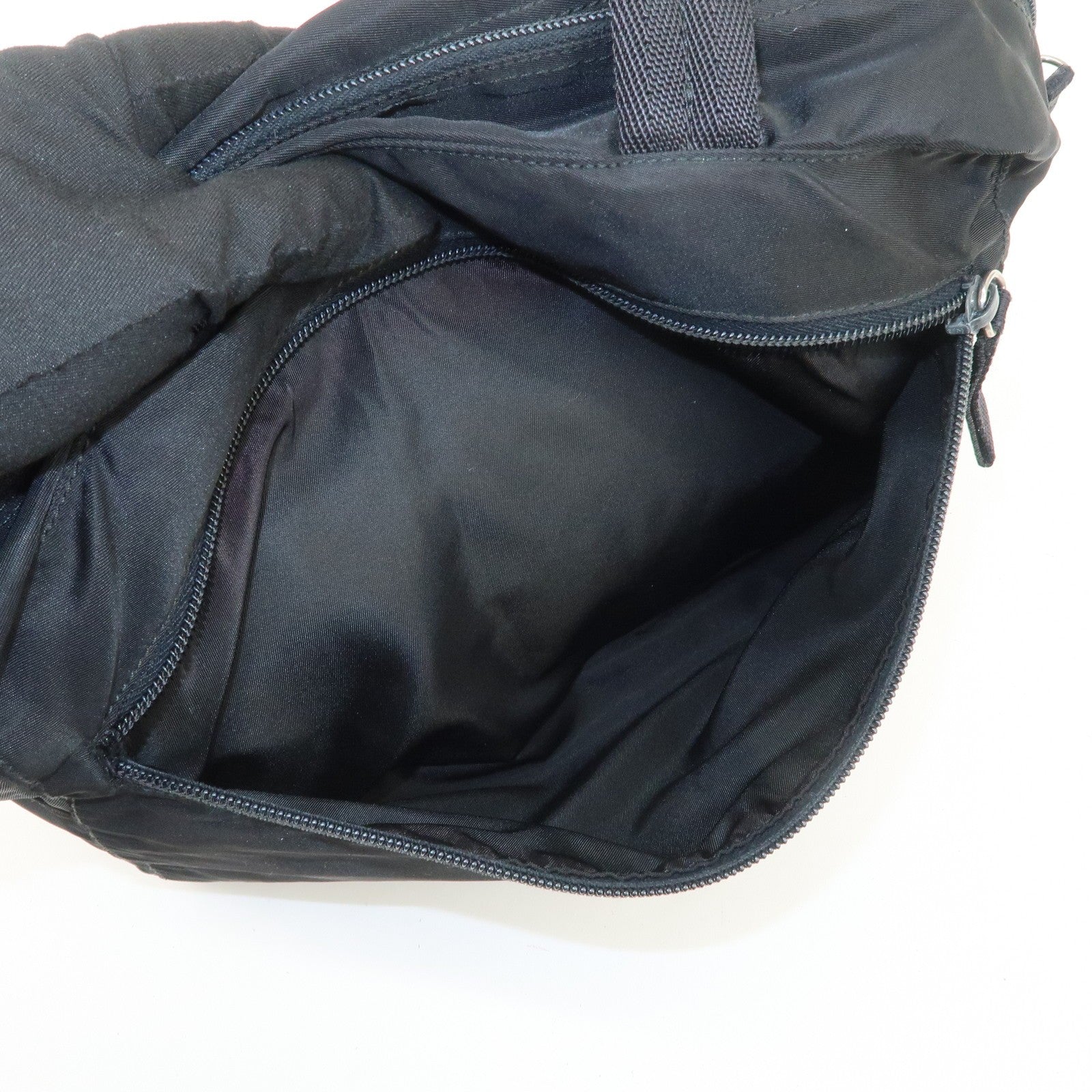 Prada Triangle Logo Tote Bag - Black, Nylon