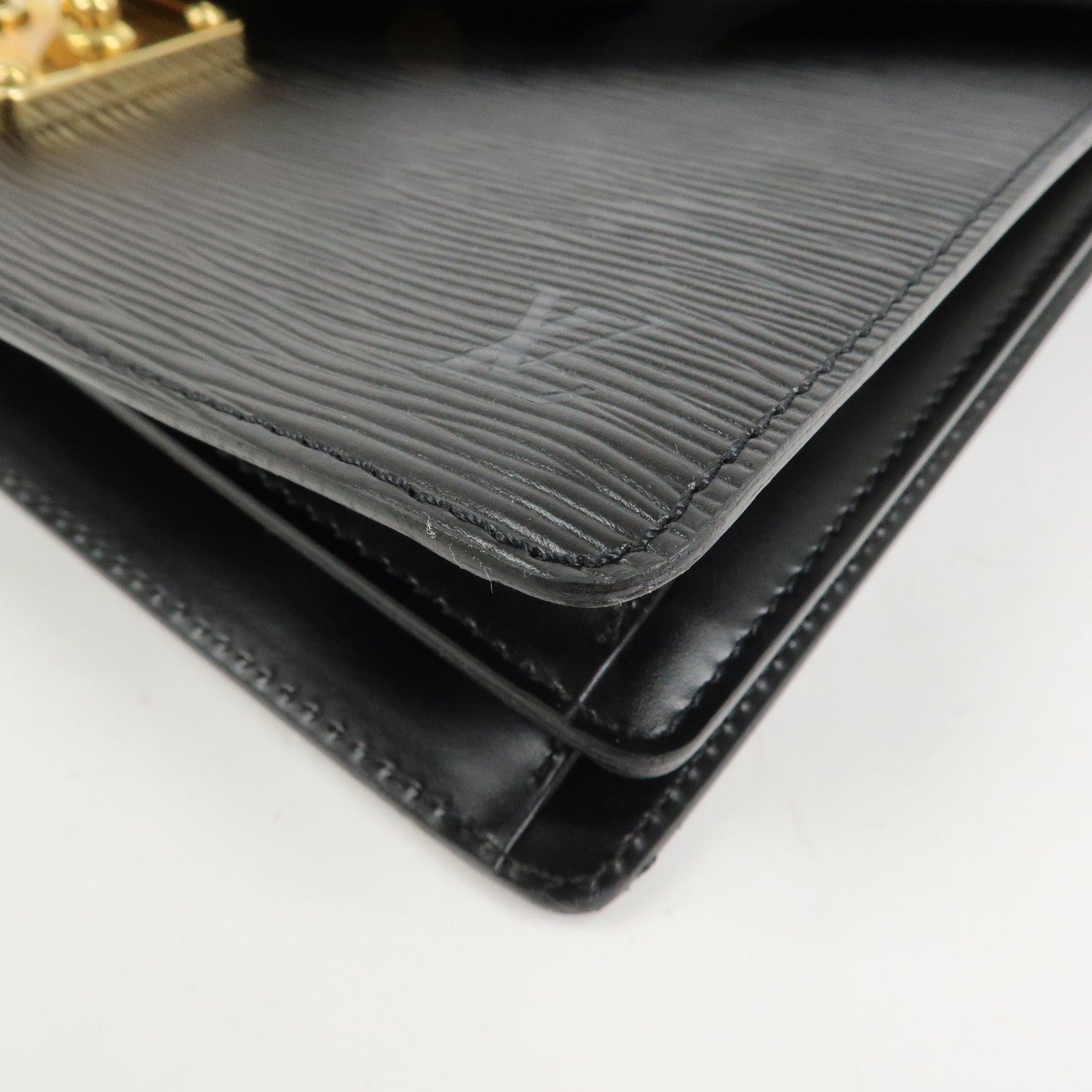 Louis Vuitton Epi Concorde Leather Hand Bag Noir Black