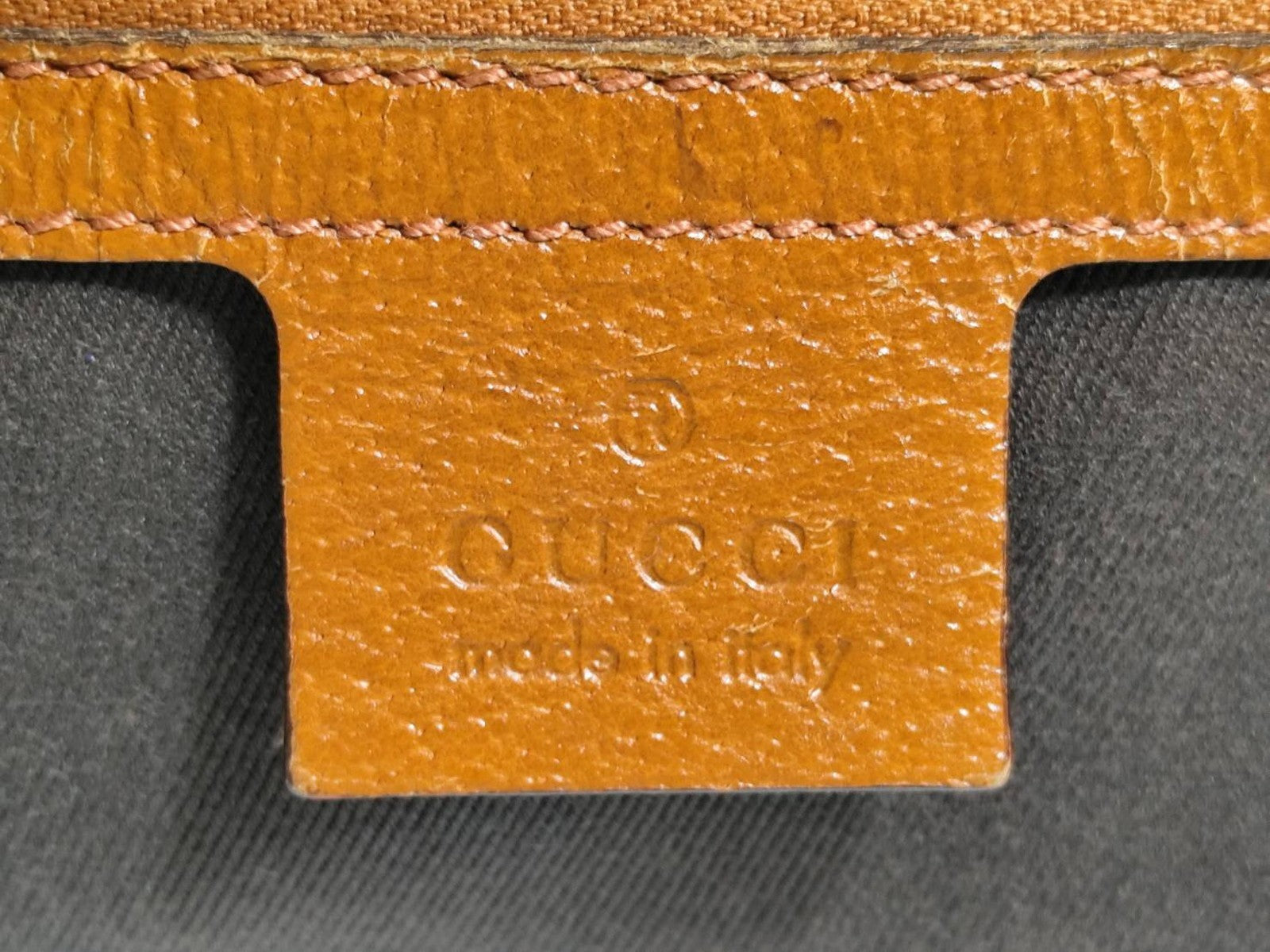 Gucci Vintage GG Tote Bag - Orange Brown, Canvas Leather