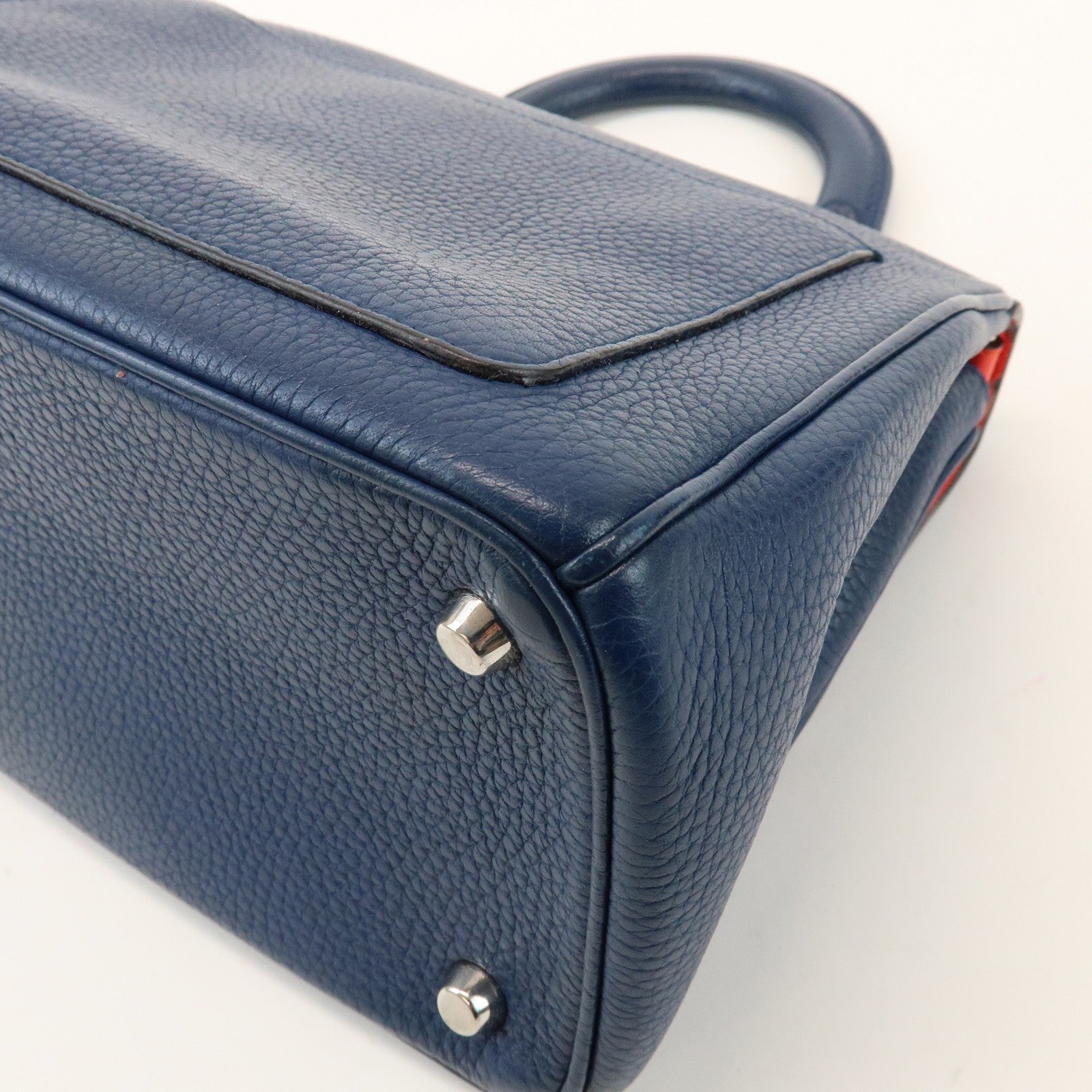 Christian Dior 2Way Hand Bag - Blue, Leather
