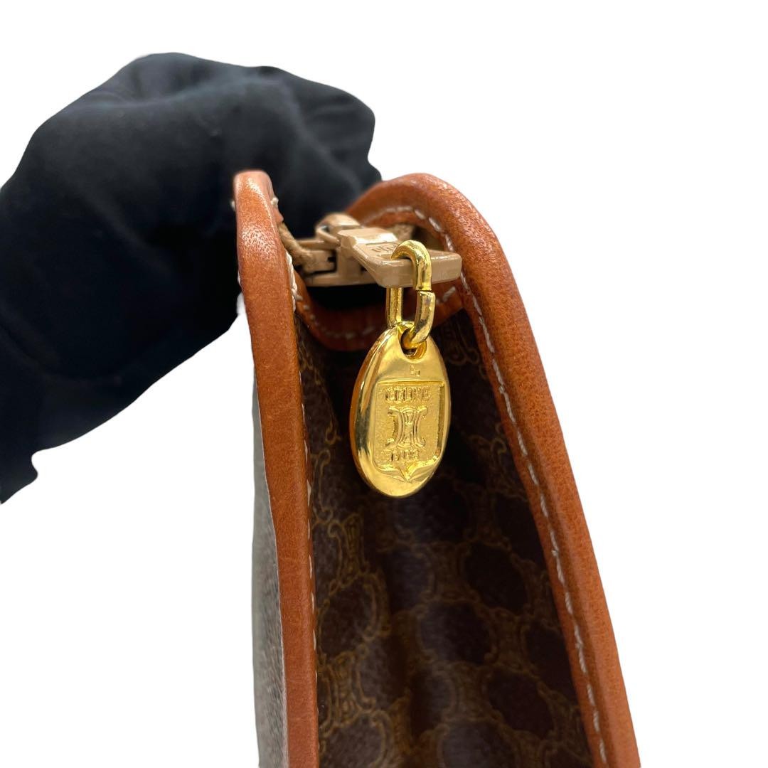 Celine s67 Magadam Clutch Bag - Brown, PVC Leather