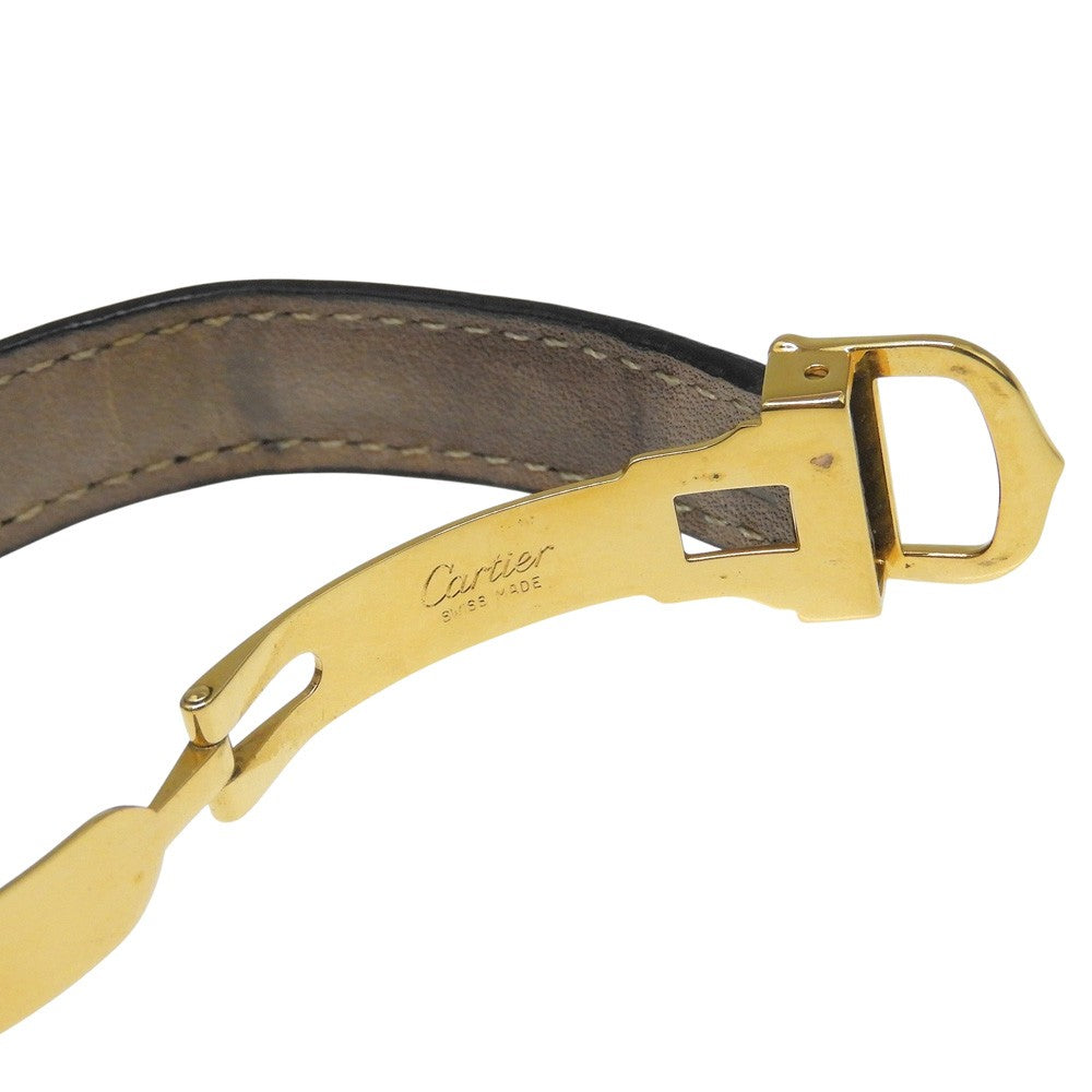 CARTIER Must Vendome SM Watch - Black, Plated Gold