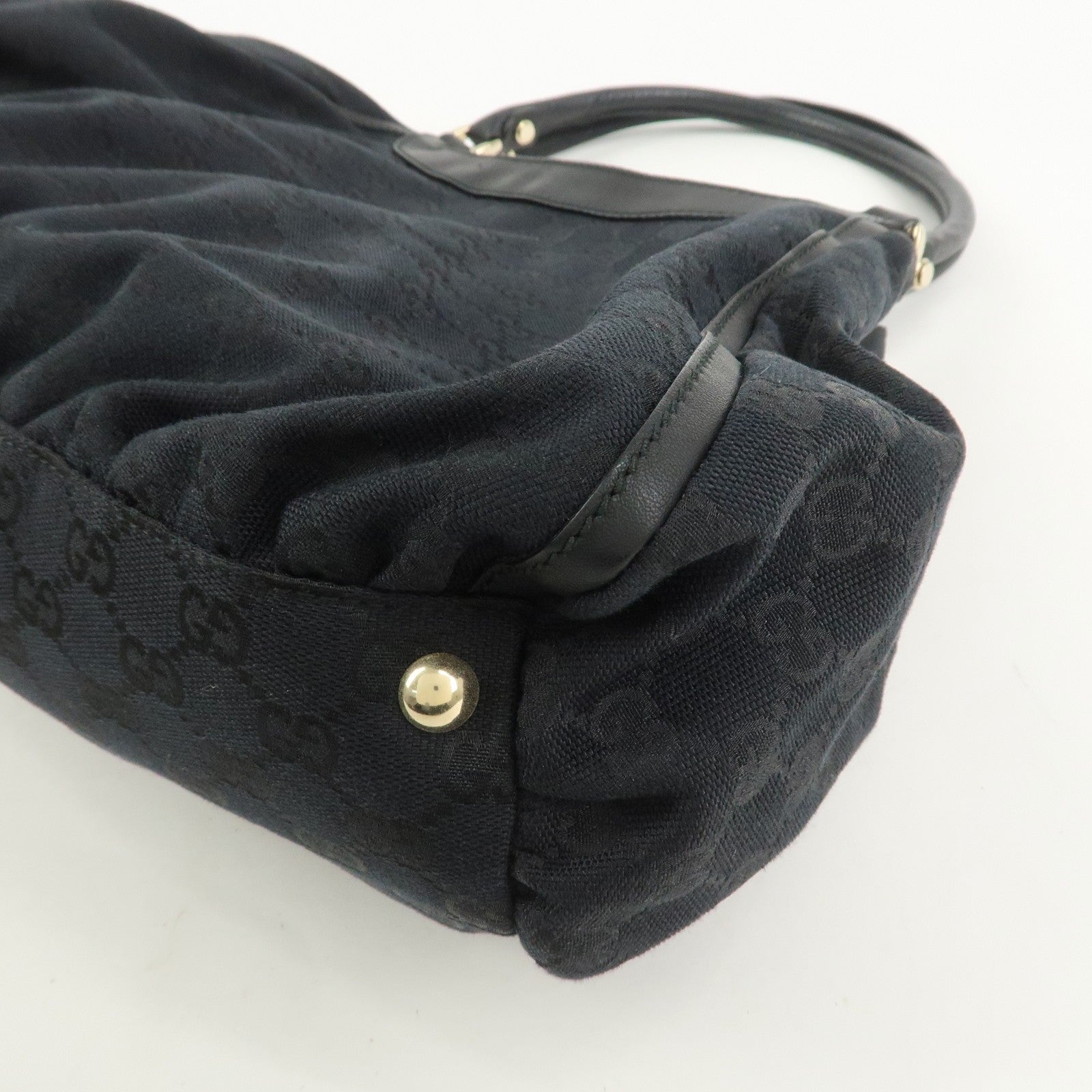 Gucci Abbey Shoulder Bag - Black, GG Canvas, Leather