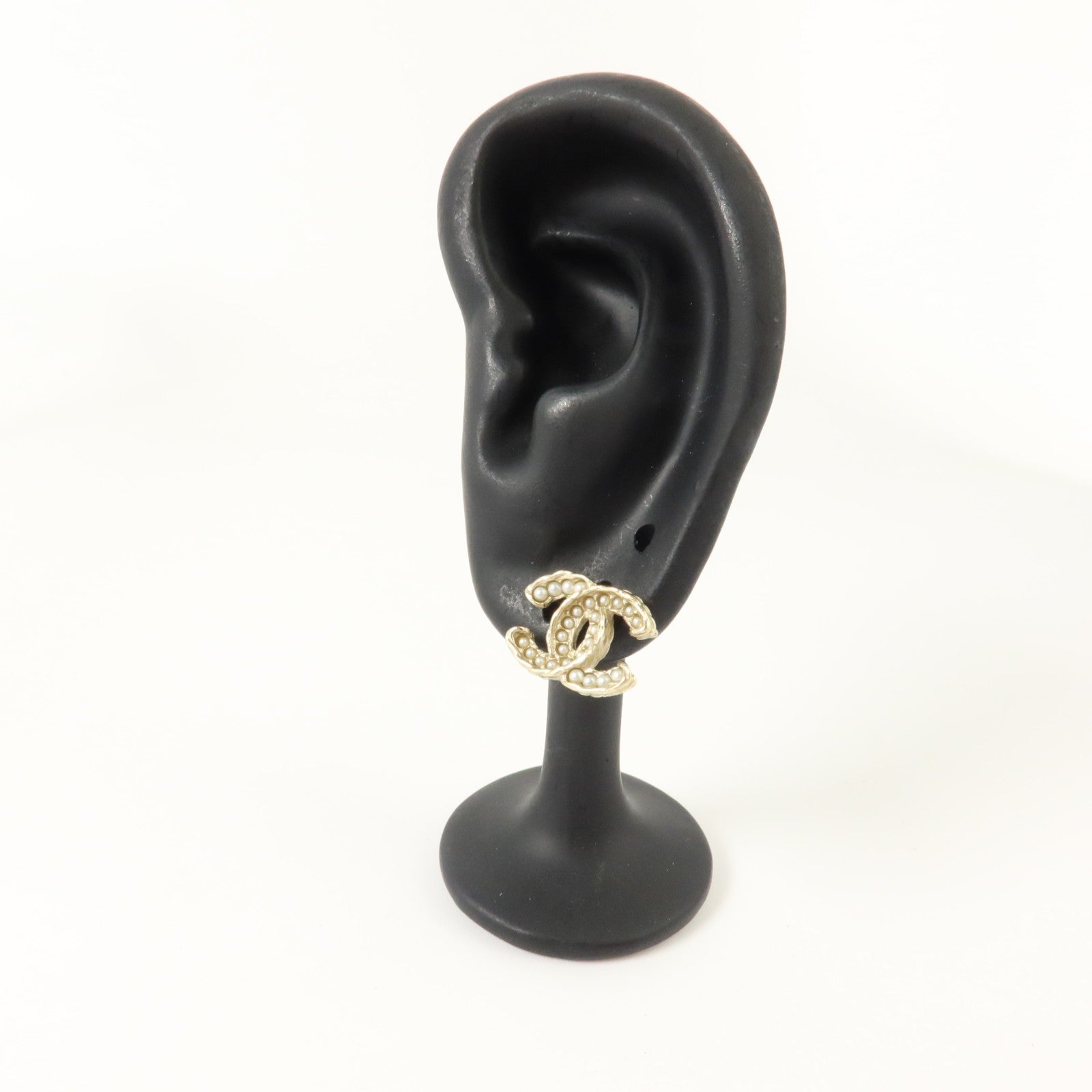 CHANEL CC Earrings - White, Other