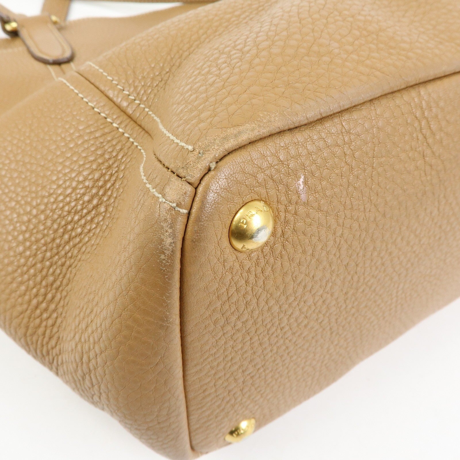 Prada Vitello Daino Tote Bag - Brown, Leather