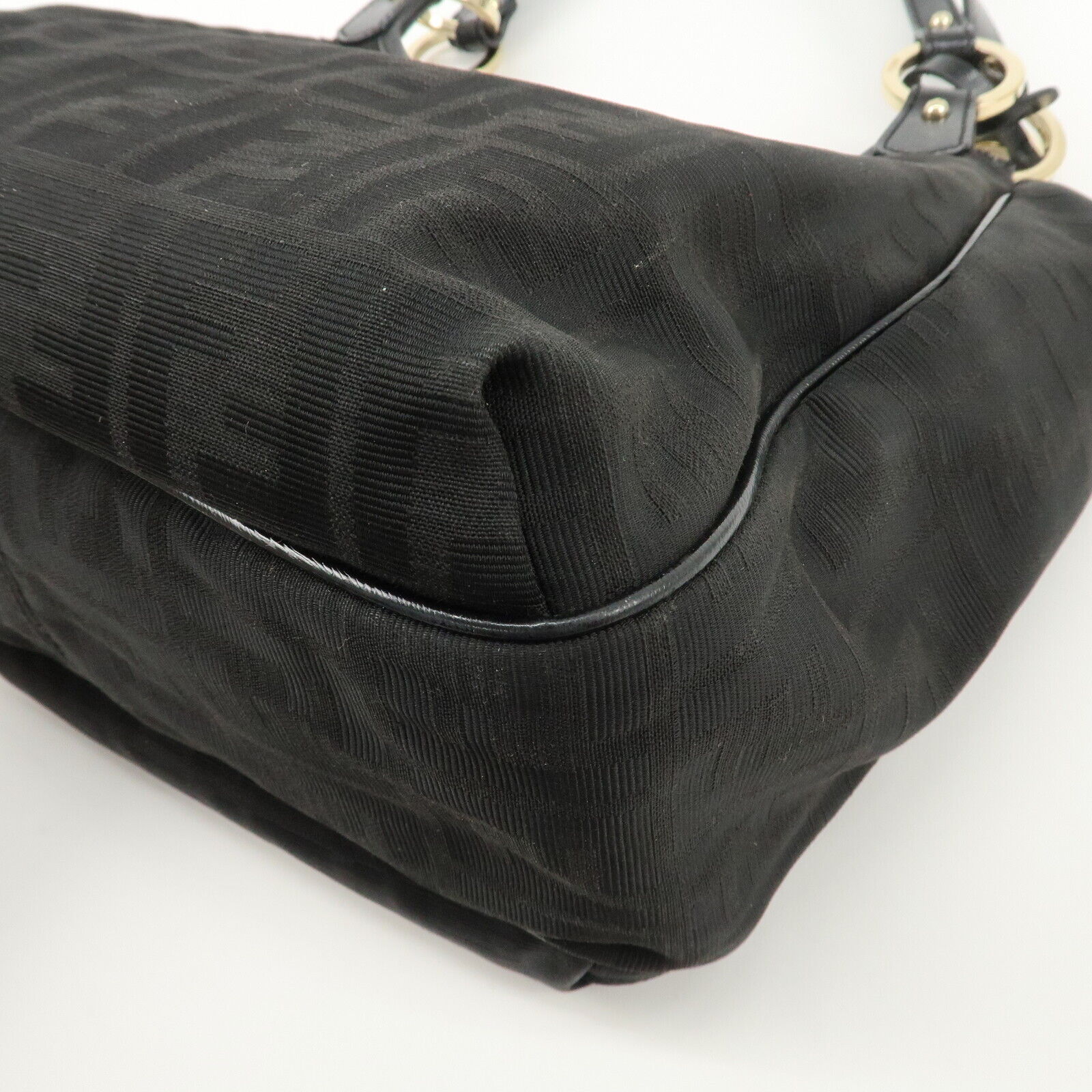 Fendi Zucca Tote Bag - Black, Canvas and Leather