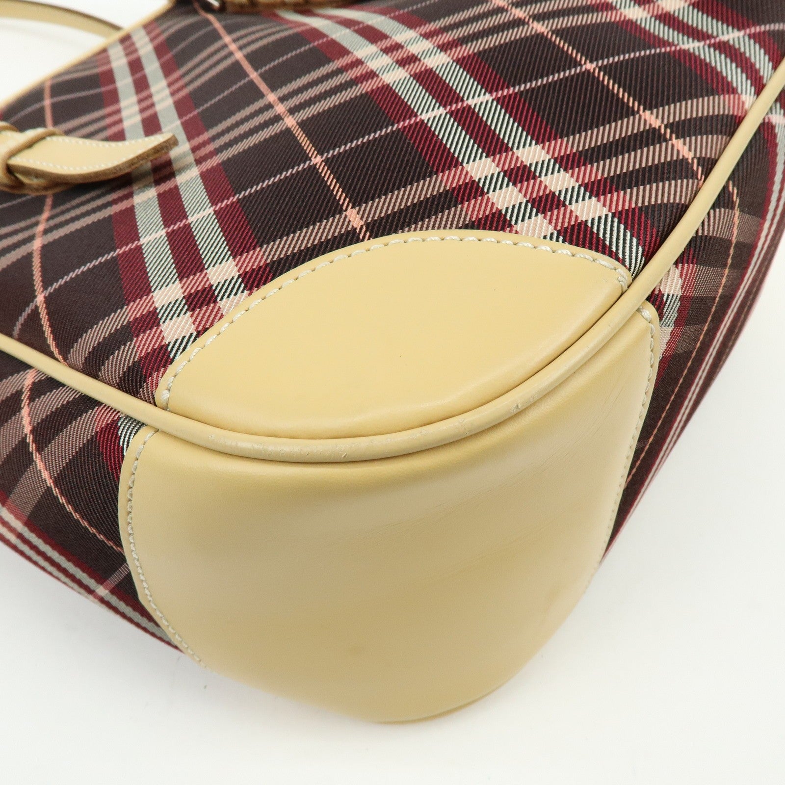 Burberry Tote Bag - Brown, Canvas and Leather