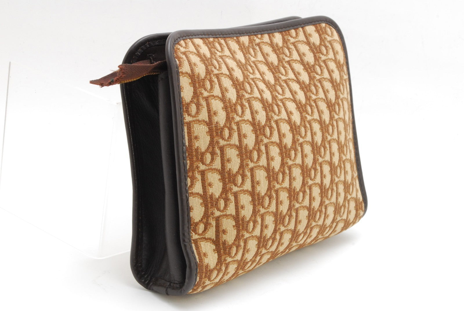 Dior Christian Trotter Clutch - Brown, Canvas Leather