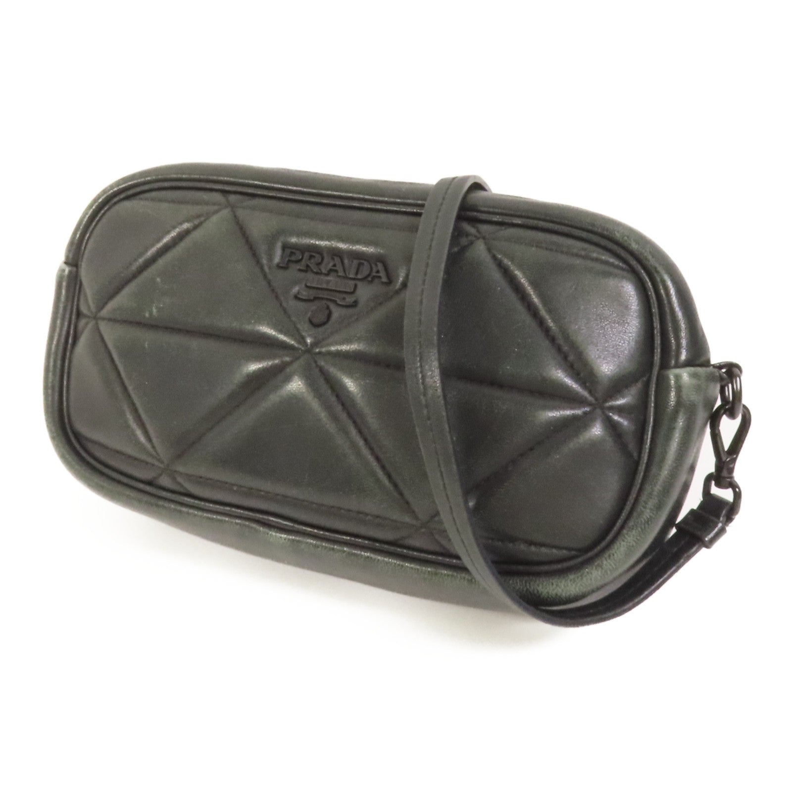 Prada Shoulder Bag - Green, Leather