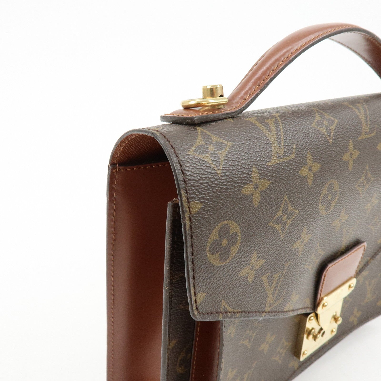 Louis Vuitton Monogram Monceau 28 2Way Bag - Brown, Canvas and Leather