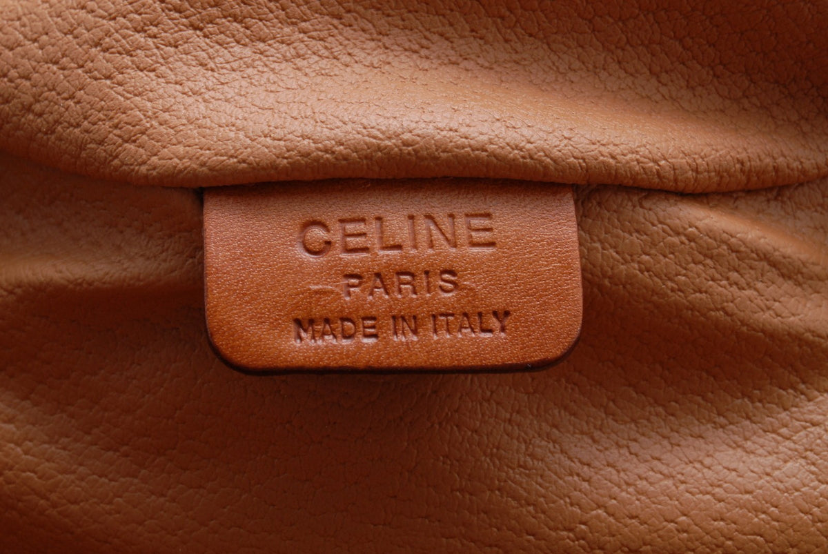 Celine Pouch Bag - Brown, PVC