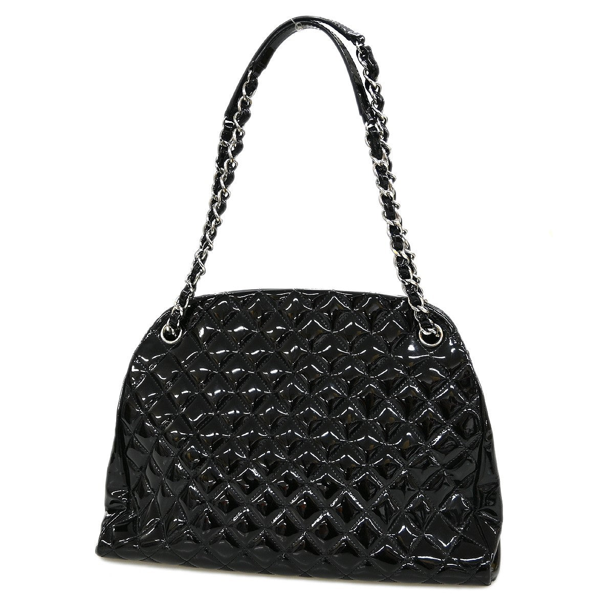Chanel Duffle Handbag - Black, Patent Leather