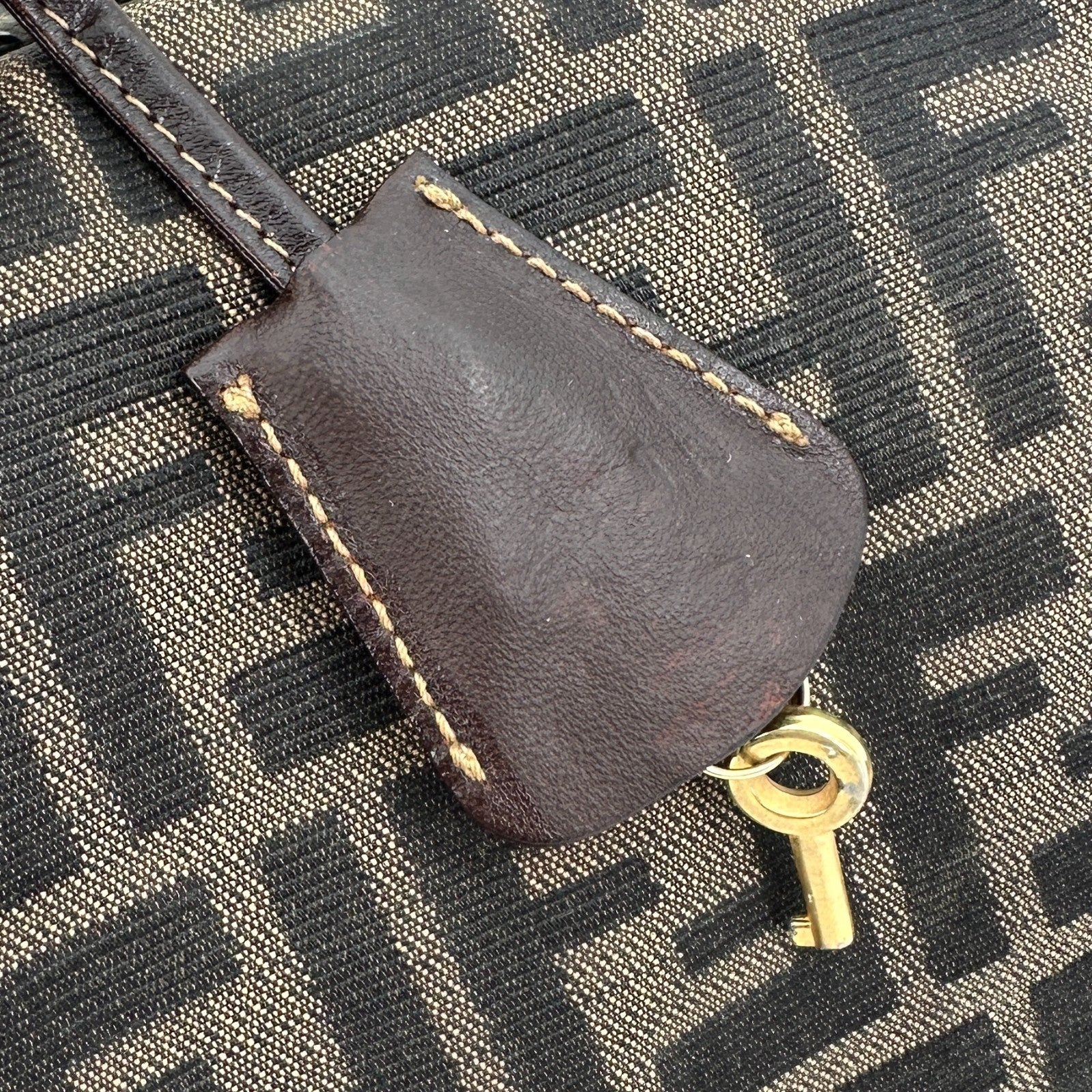 Fendi Vanity Hand Tote Bag - Brown, Canvas and Leather