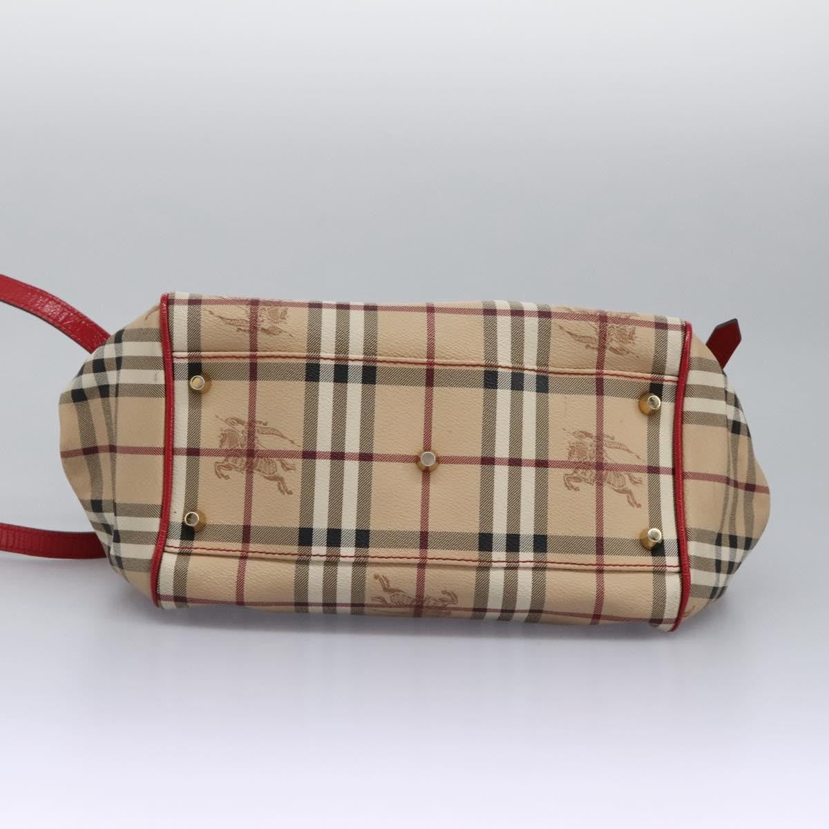 Burberry Nova Check Shoulder Bag - Beige, PVC Leather