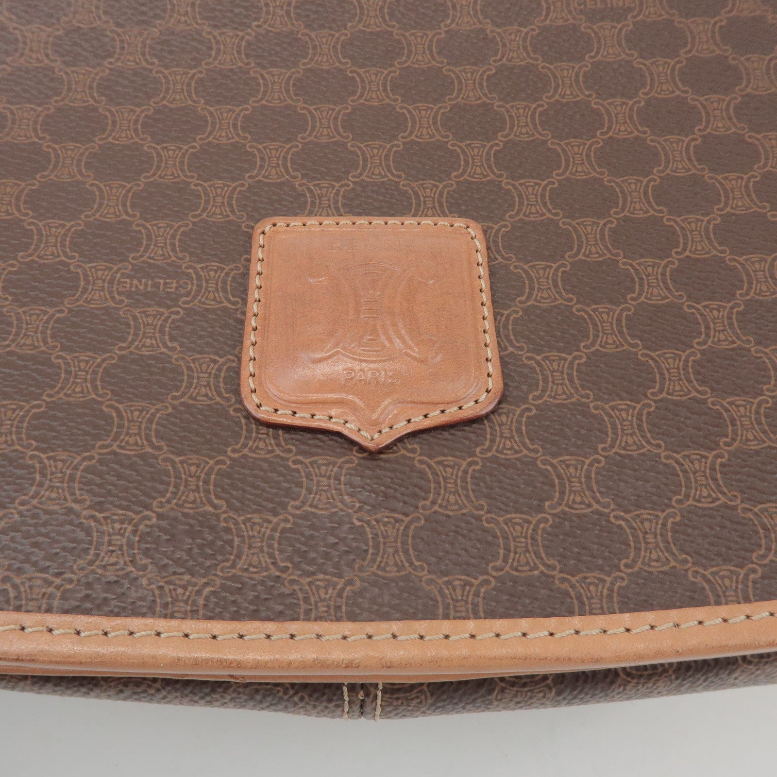 Celine Macadam Shoulder Bag - Brown, PVC Leather