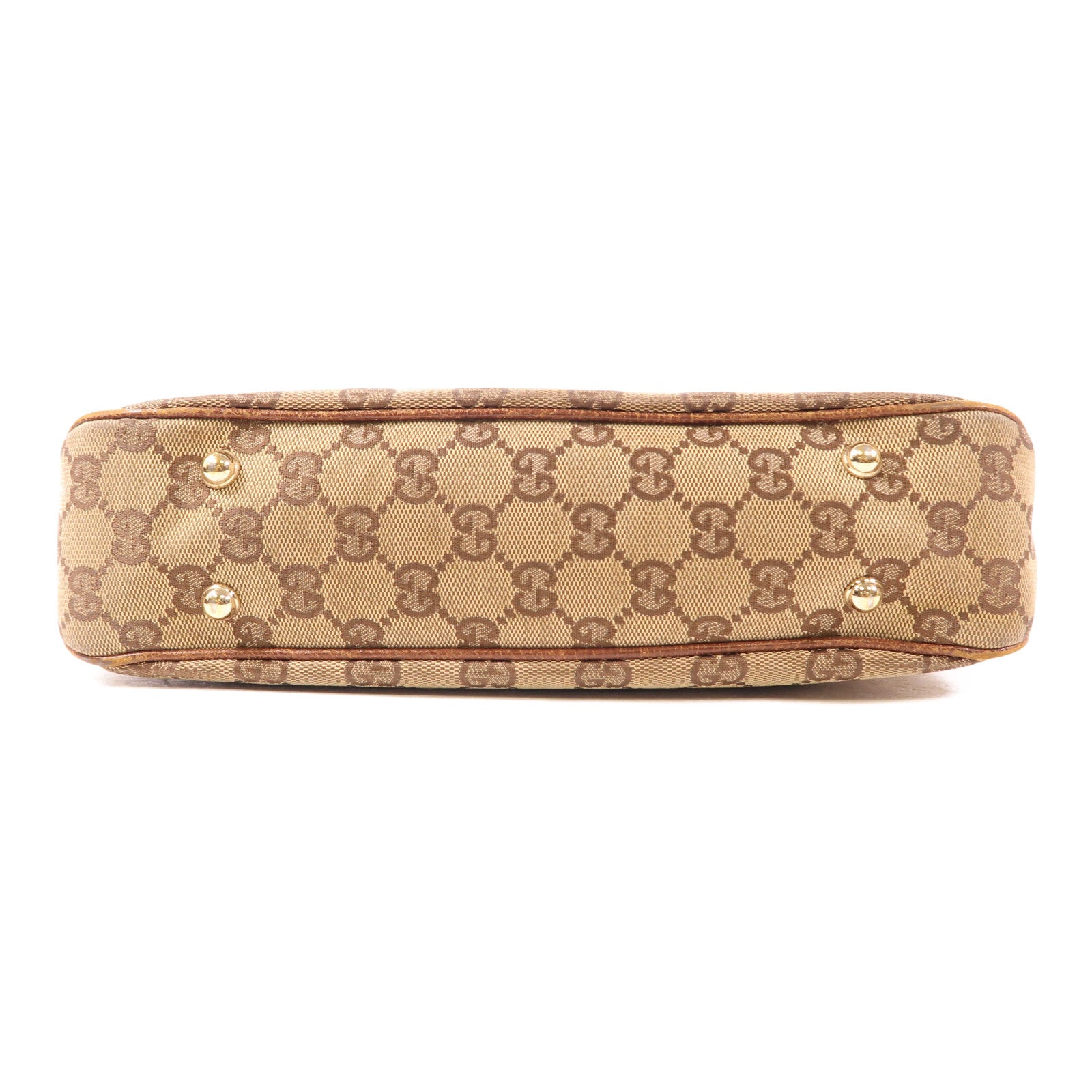 Gucci GG GHW Bamboo Handbag - Brown, Canvas