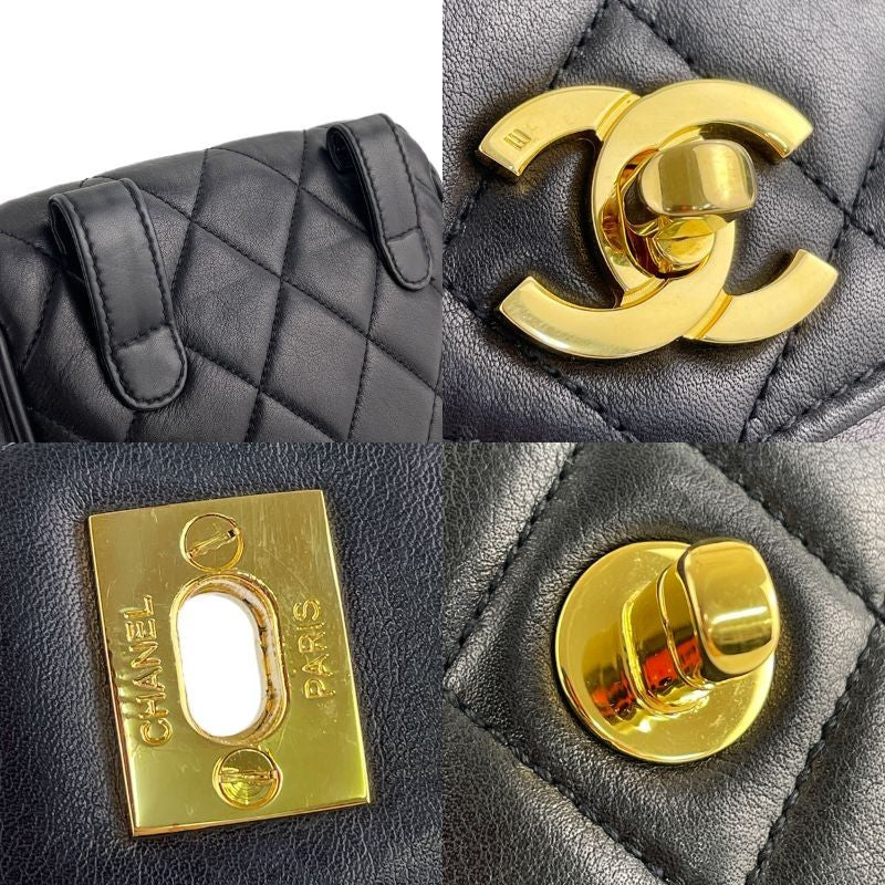 CHANEL Matelasse Waist Bag - Black, Lambskin Leather