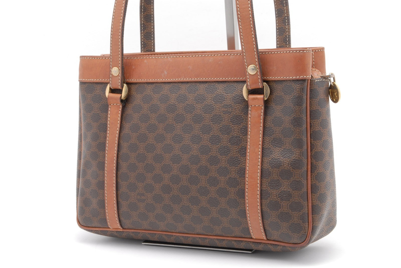 Celine Macadam Tote Bag - Brown, PVC Leather