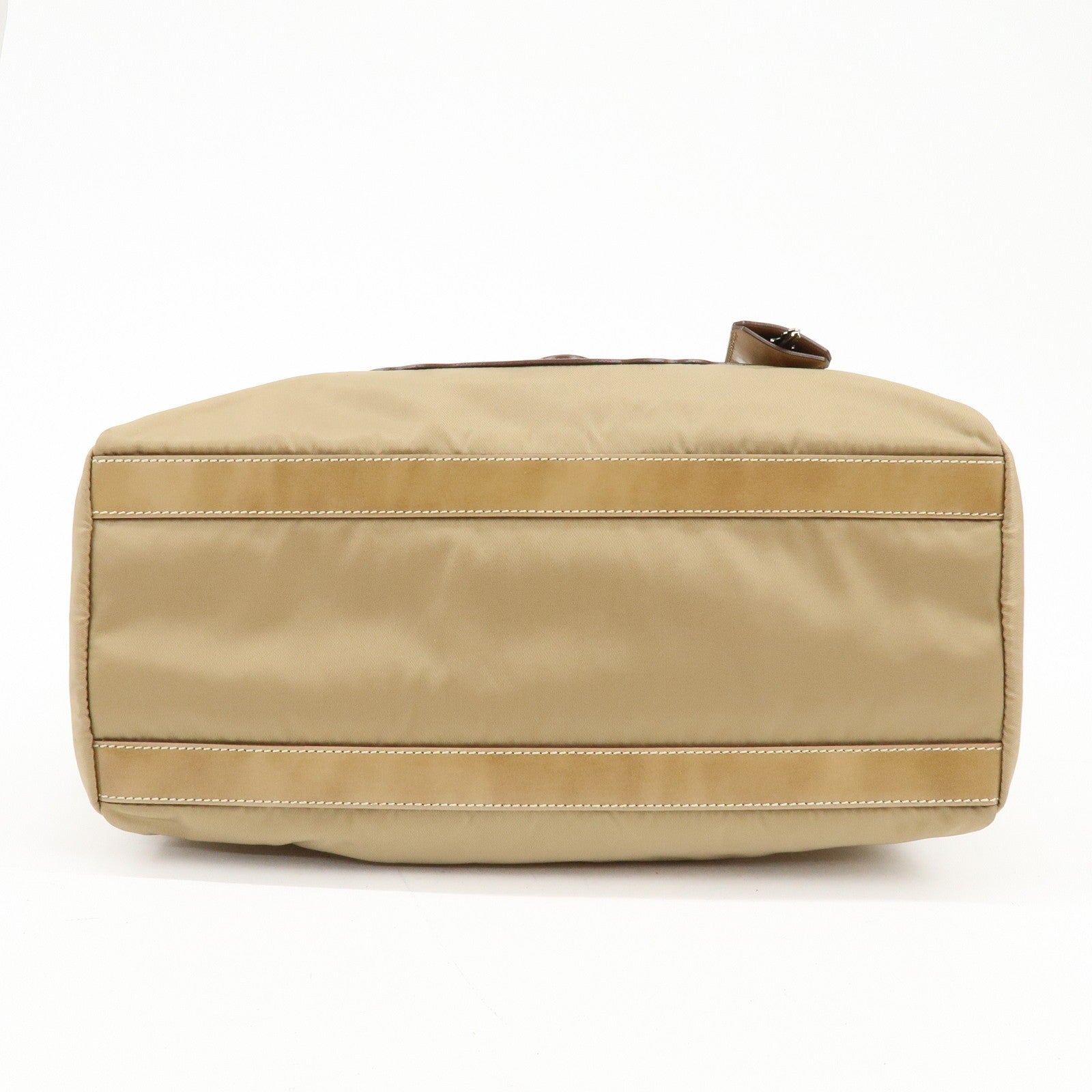 Prada Shoulder Bag - Beige, Nylon and Leather