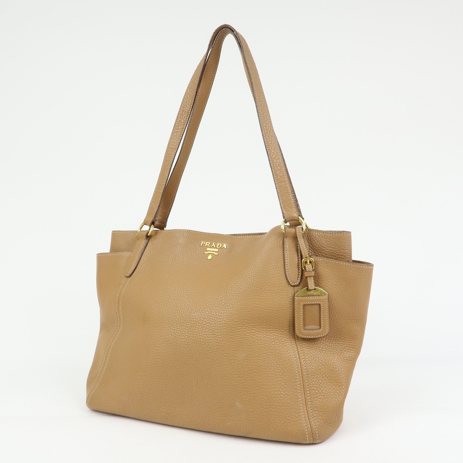 Prada Vitello Daino Tote Bag - Brown, Leather