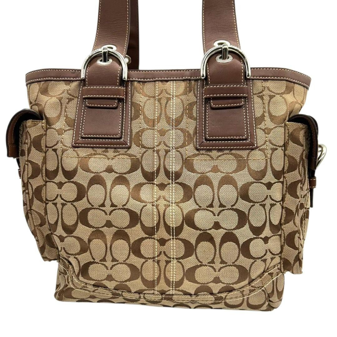 Coach Tote Bag - Brown, Canvas
