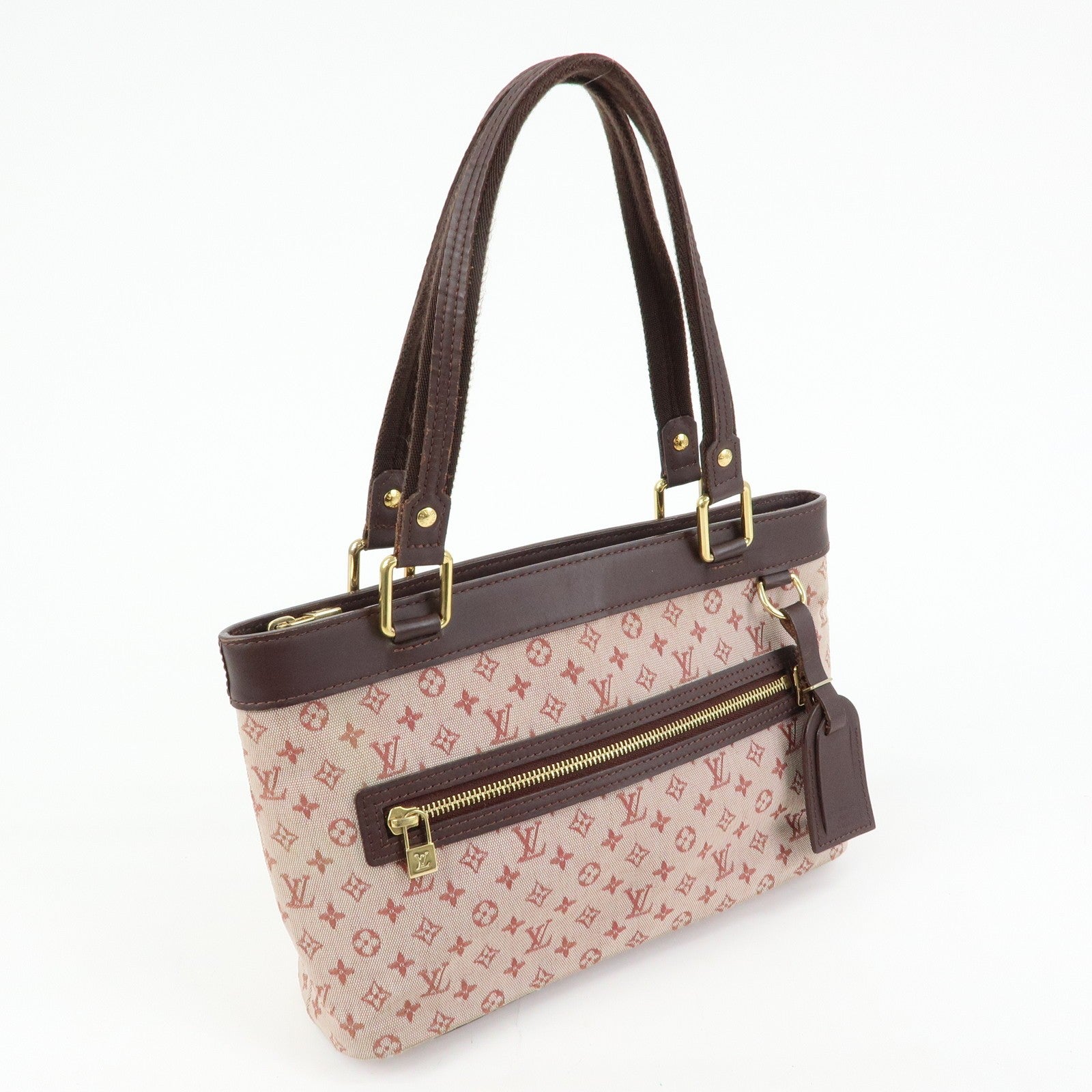 Louis Vuitton Monogram Mini Lucille PM Hand Bag - Cerise, Monogram Canvas