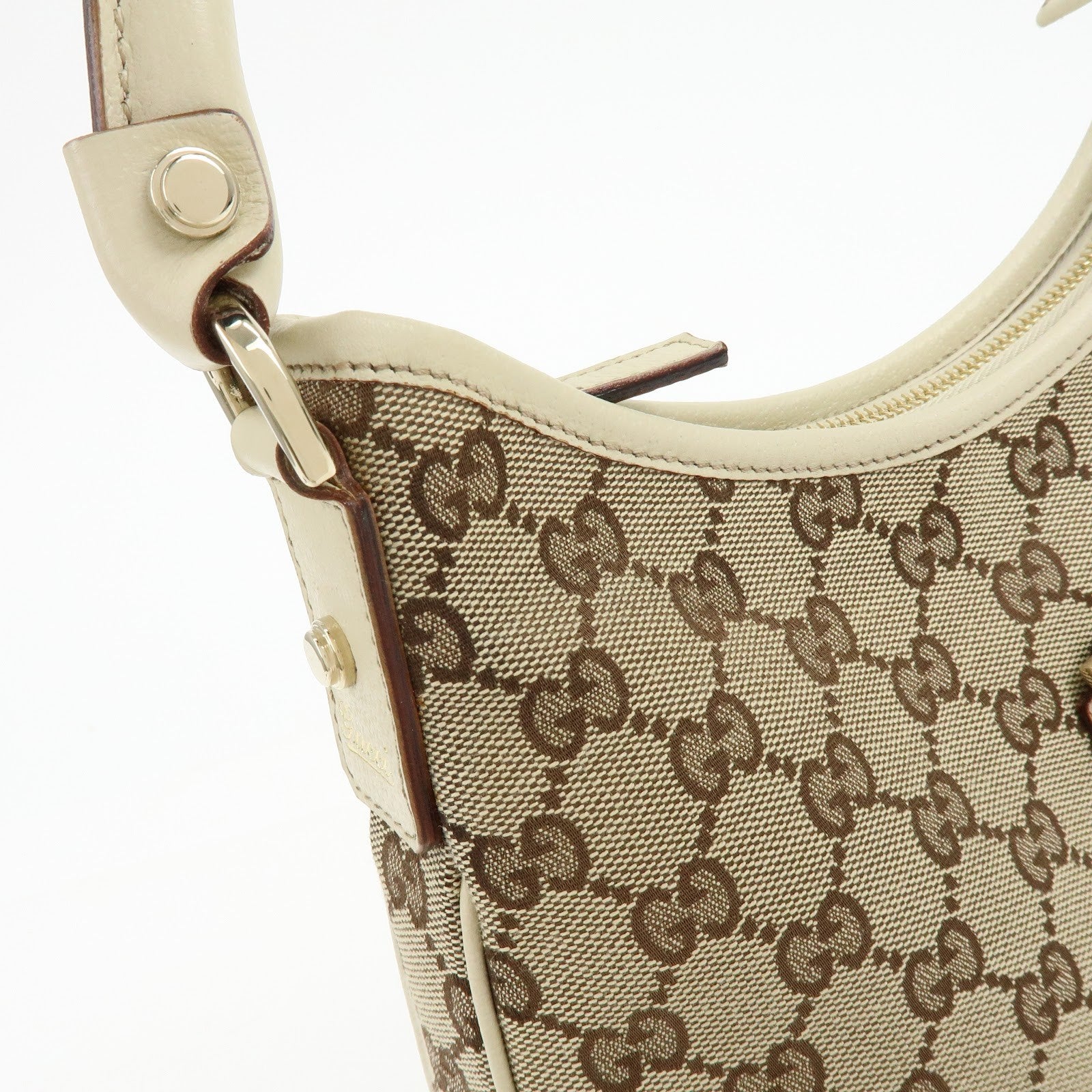 Gucci Abbey Hobo Shoulder Bag - Beige, GG Canvas and Leather