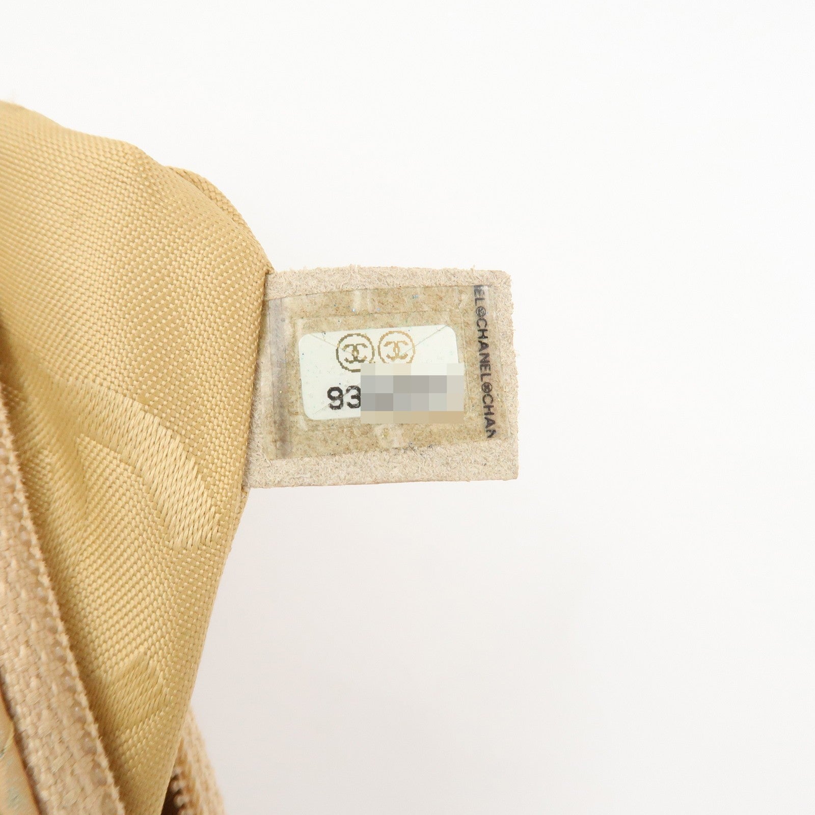 CHANEL Cambon Line Cosmetic Pouch - Beige, Lamb Skin