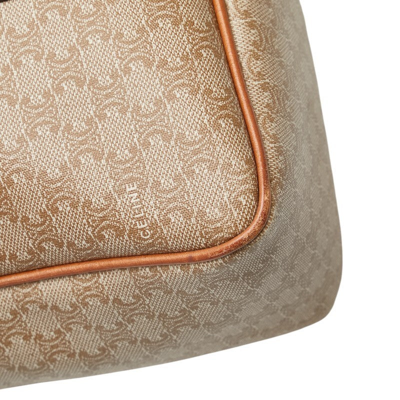 Celine Macadam Handbag Tote Bag - Beige Brown, PVC Leather