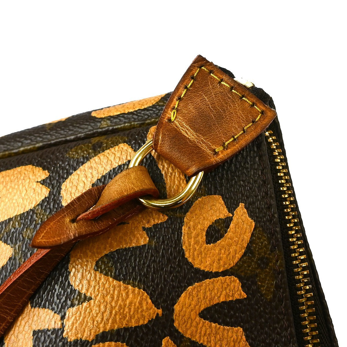 Louis Vuitton Pochette Accessoires Handbag - Khaki, Monogram Graffiti Canvas, Leather