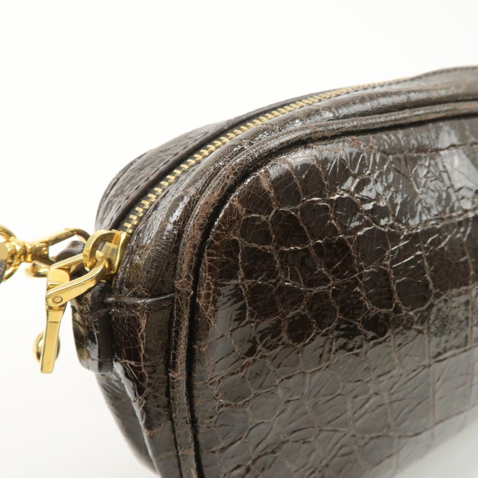 Miu Miu Shoulder Crossbody Bag - Dark Brown, Embossed Leather