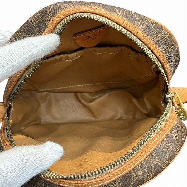 Celine M11 Shoulder Bag - Brown, PVC x Leather
