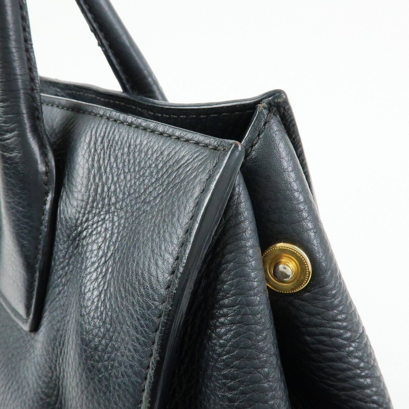 Prada 2way Bag Handbag - Black, Calf Leather