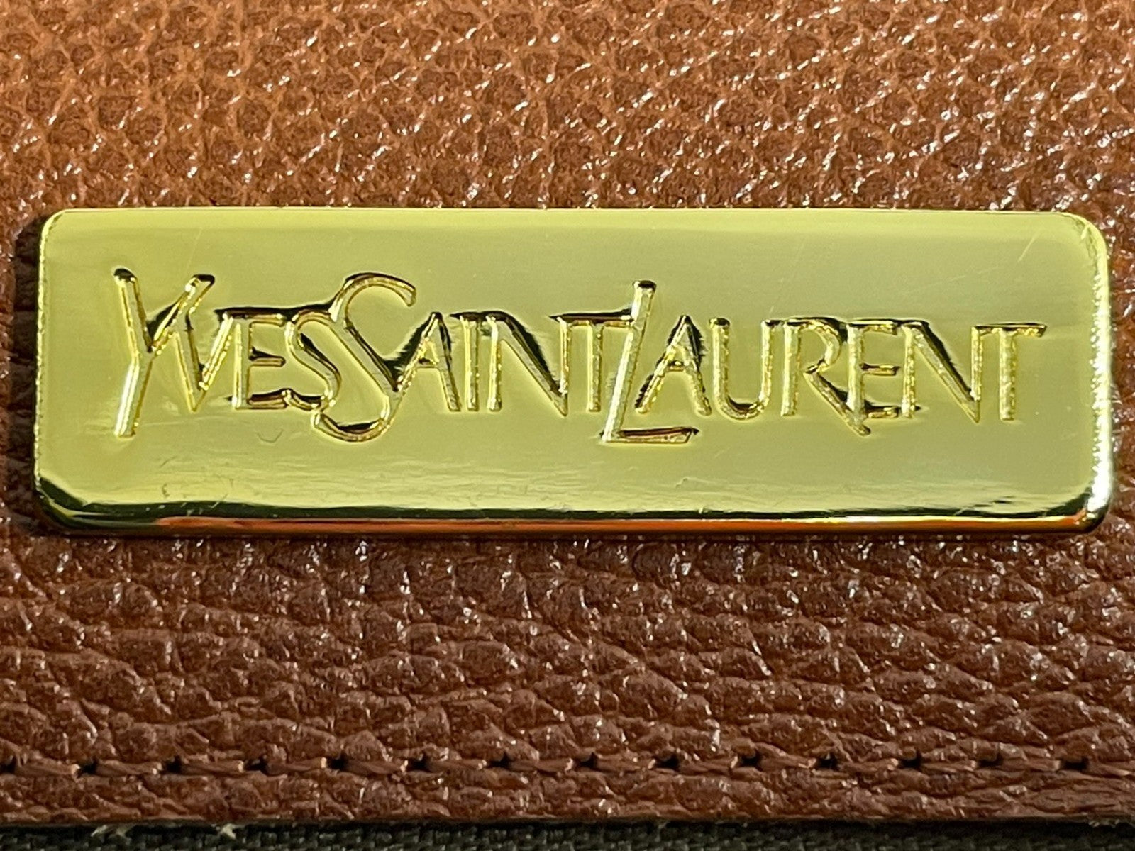 Saint Laurent Yves Cassandra Shoulder Bag - Brown, Leather