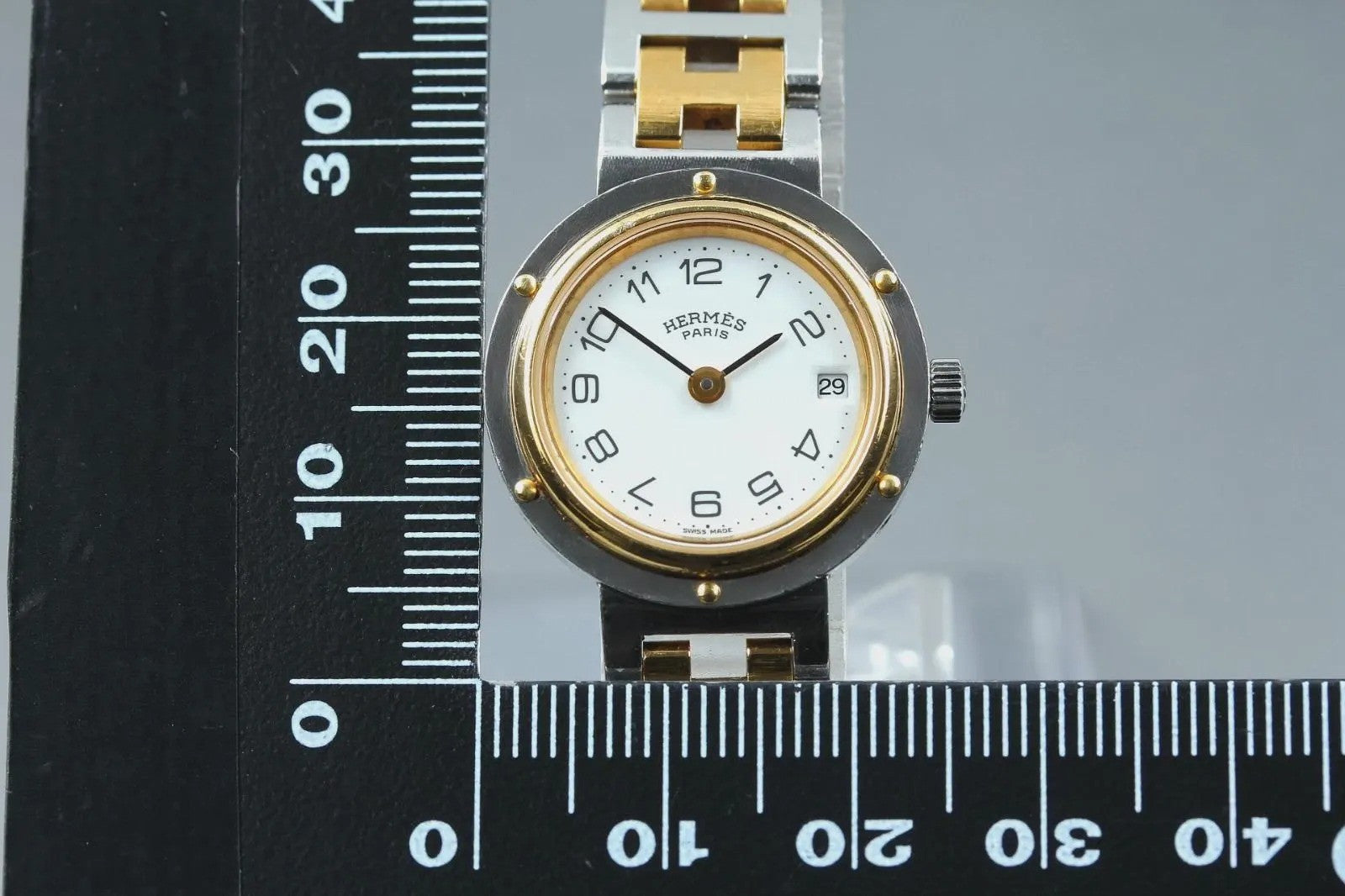 Hermès Clipper Wristwatch - White, Stainless Steel