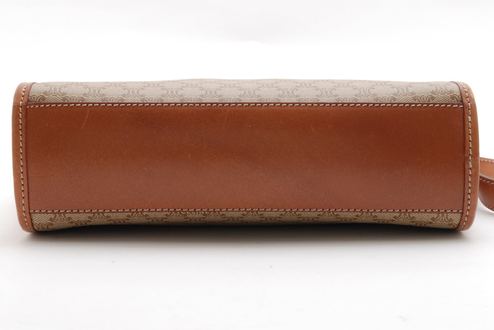 Celine Macadam Shoulder Bag - Beige, PVC Coated Canvas