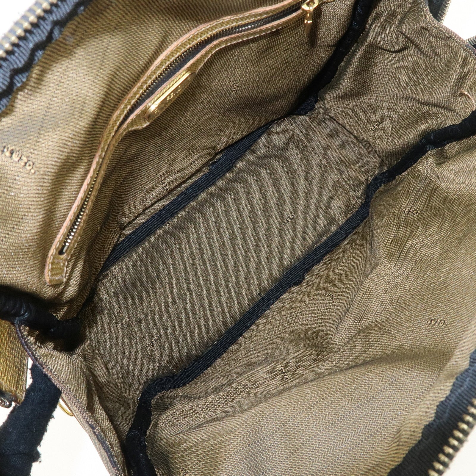 Fendi 2Way Hand Bag - Zebra Print Black Brown, Leather Canvas