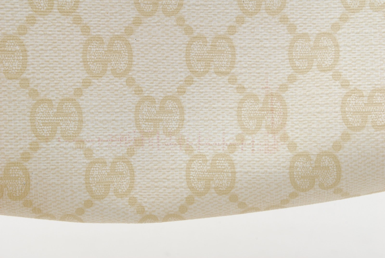 Gucci GG Supreme Clutch Bag - White Brown, PVC Leather