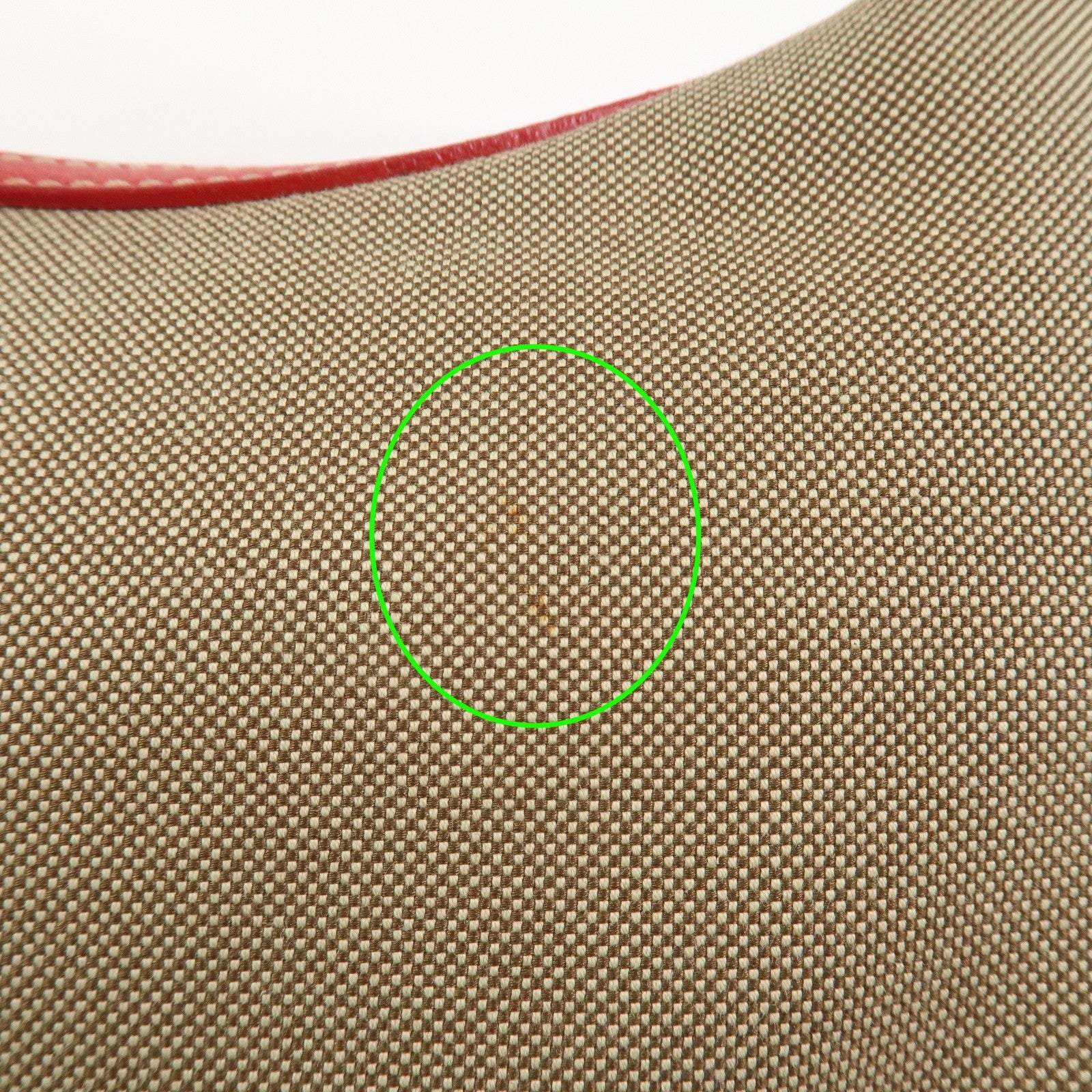 Prada Shoulder Bag - Light Brown, Red, Logo Jacquard, Leather