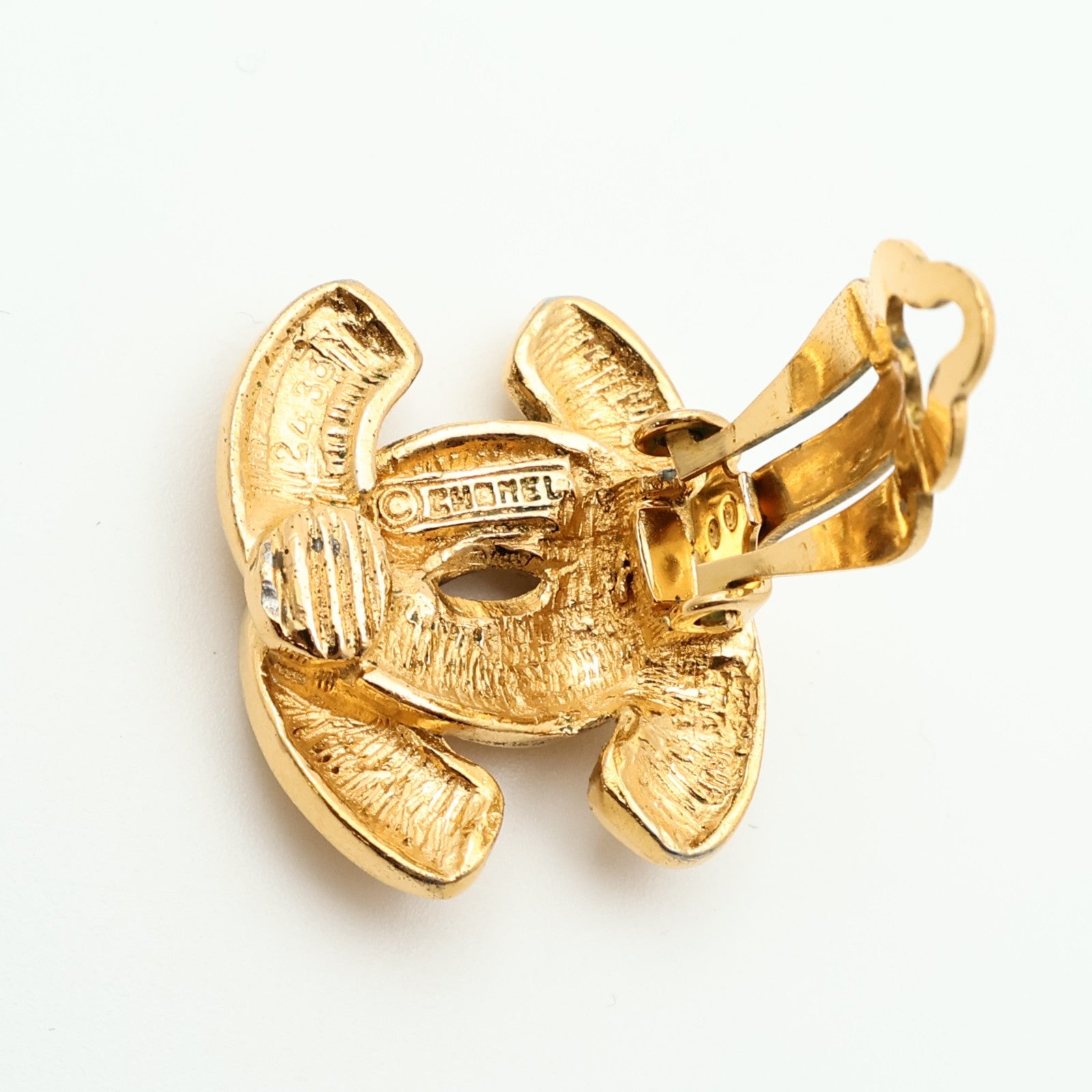 Chanel CC Earrings - Gold, Metal