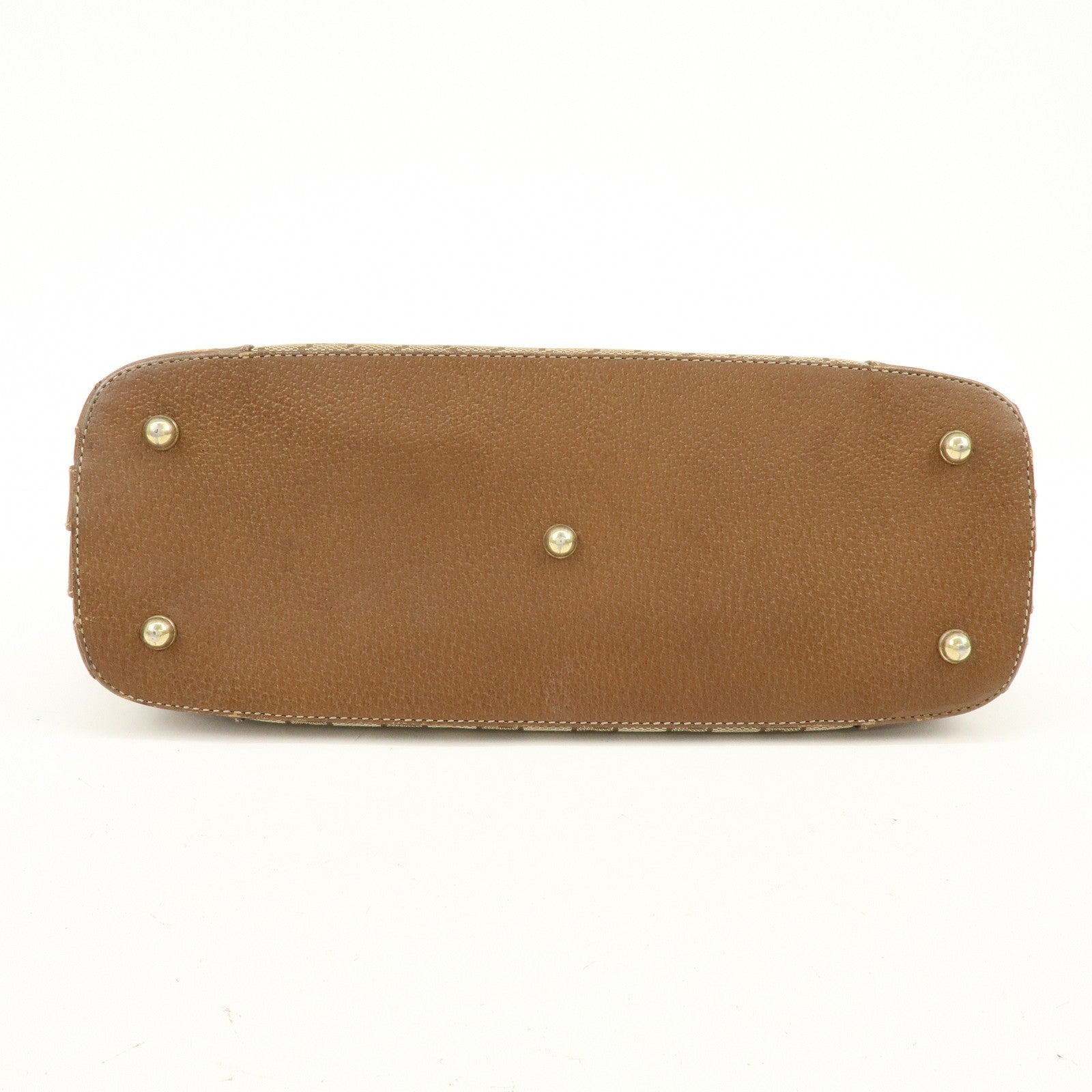 Gucci Hand Bag - Brown, GG Canvas, Leather