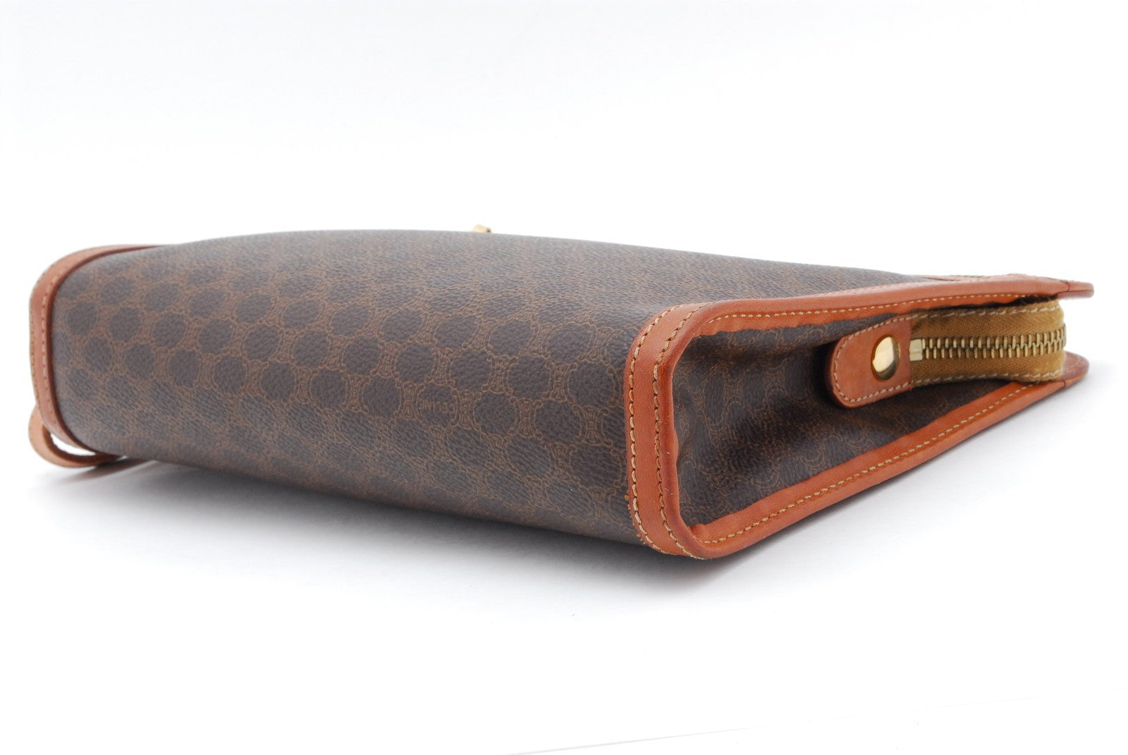 Celine Macadam Clutch Bag - Brown, PVC Leather