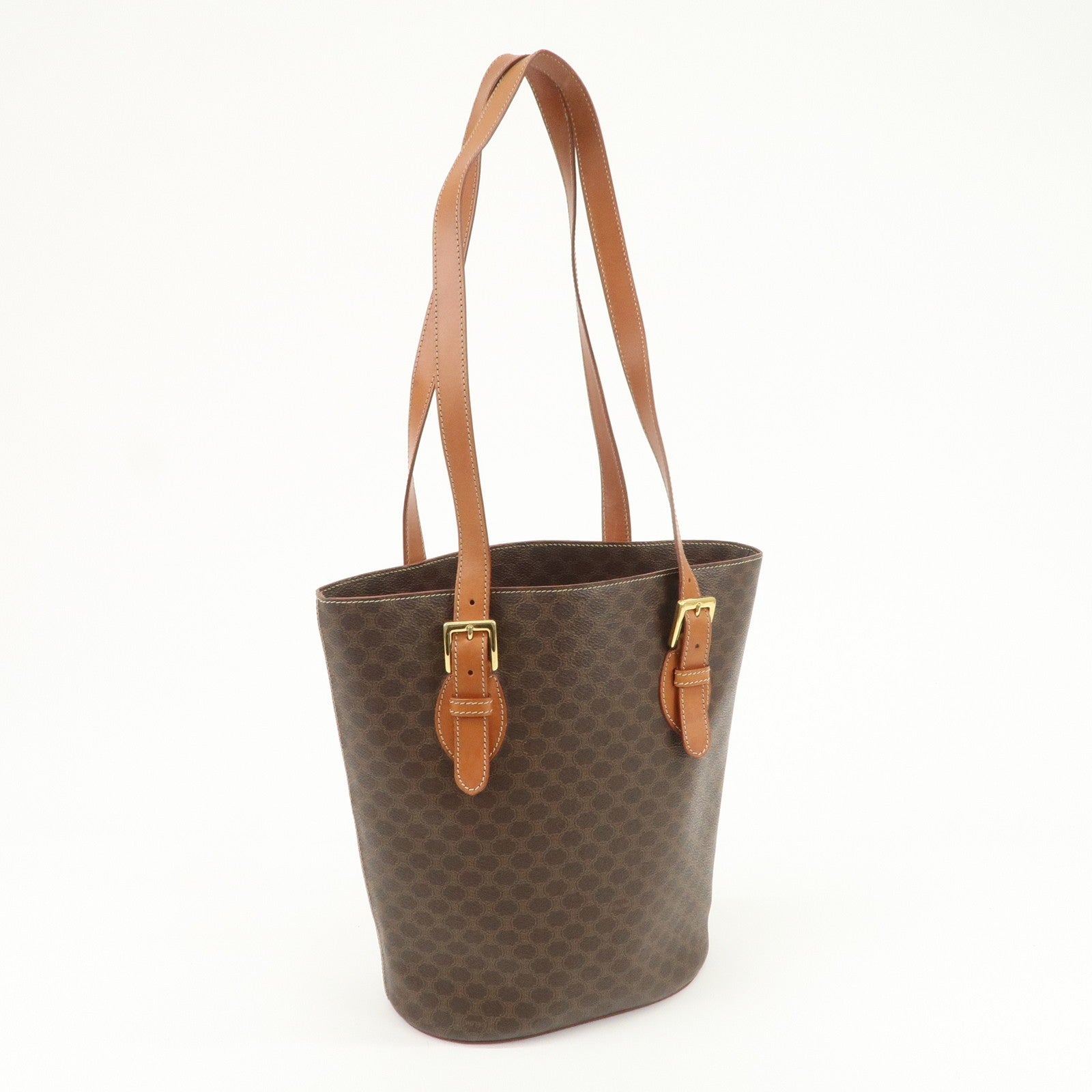 Celine Macadam Tote Bag - Brown, PVC Leather