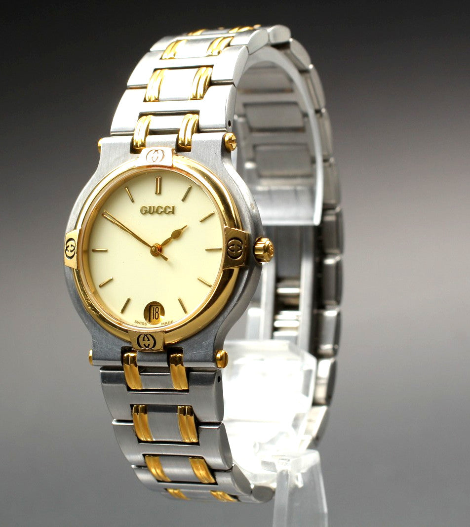 Gucci 9000M Wristwatch - Ivory, Stainless Steel