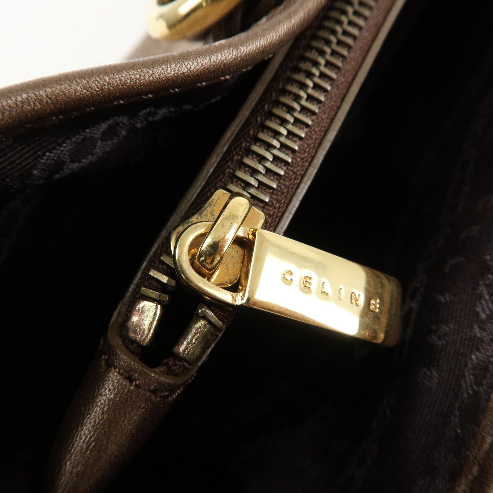 Celine C Macadam Suede Boogie Bag Handbag - Beige, Suede