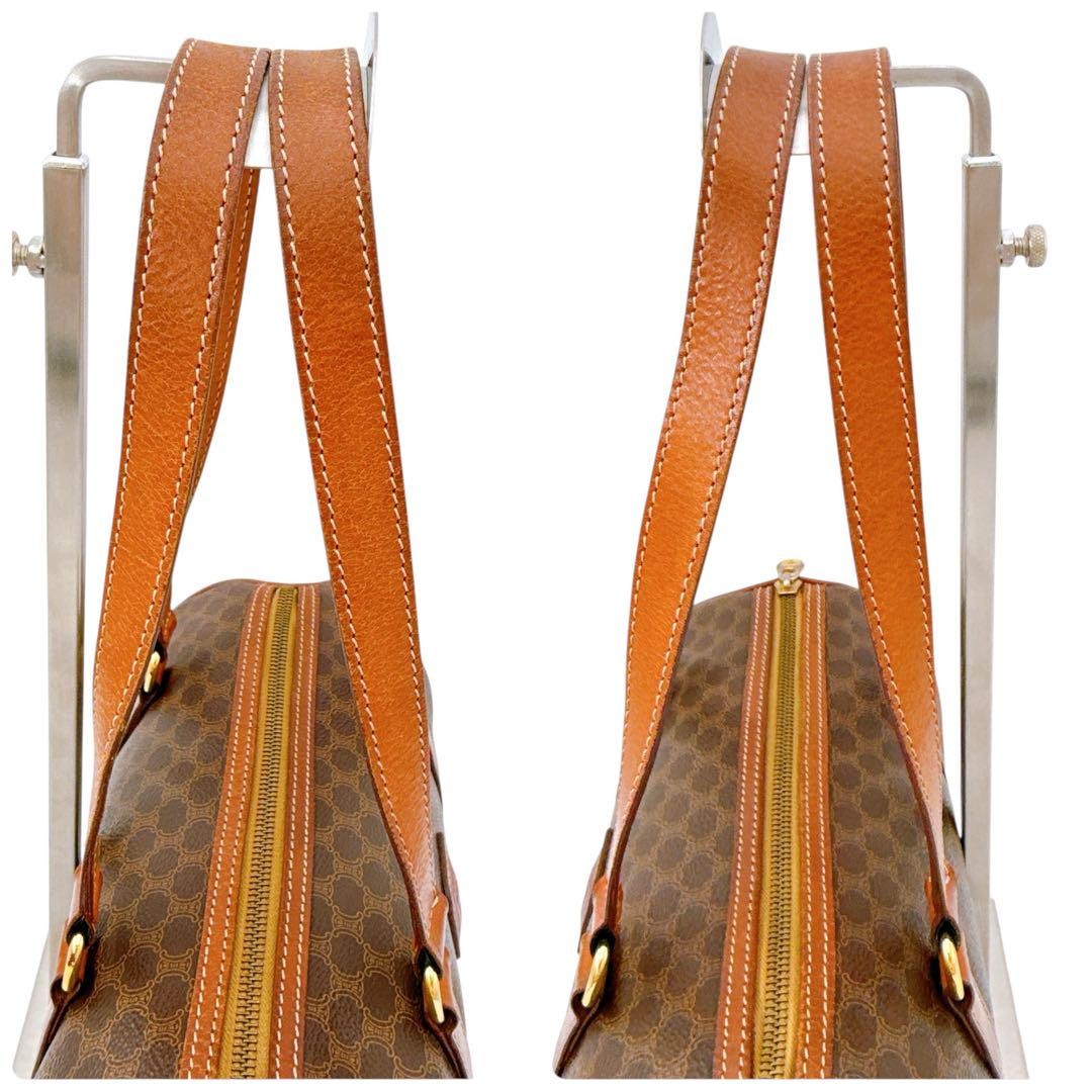 Celine Vintage Macadam Shoulder Bag - Brown, Unknown Material