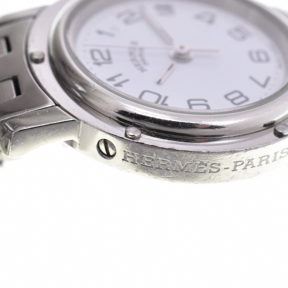 Hermès Clipper Date CL4.210 Watch - White, Stainless Steel